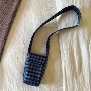 COA NYC Gingham Blue and Brown iPhone Crossbody